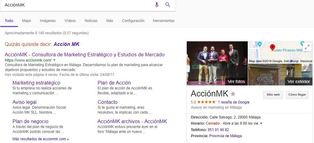 Google My Business ActionMK